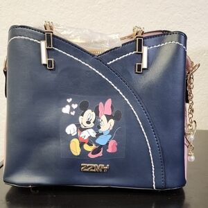 ZZMY Disney Mickey and Minnie Mouse purse, made of PU leather